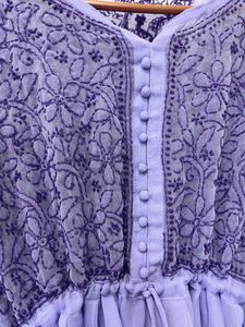 Beautiful Lavender Chikankari Kurta