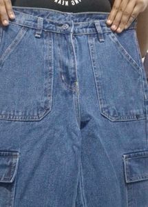 cargo blue jeans