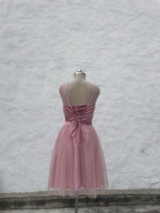 Chic Pink Tulle Party Dress