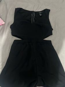 Chic Black Cut-Out Jumpsuit