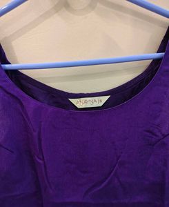 Anayna Purple Short Kurti Set with Skirt &amp; Dupatta