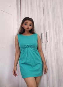 Teal Sleeveless Mini Dress🧞‍♀️