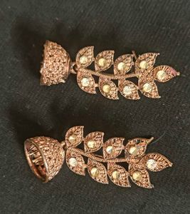 Elegant Leaf Design Earrings