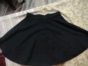 Classic Black Flared Mini Skirt