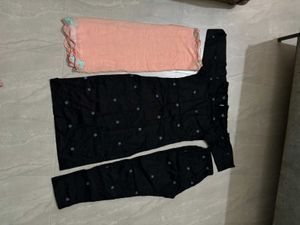 Black Kurta Set with Dupatta