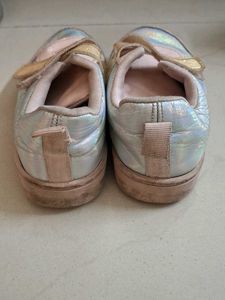 Sparkly Pink &amp; Silver Sneakers