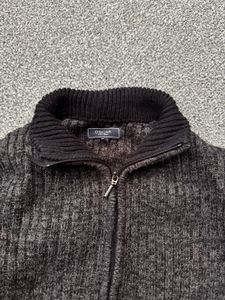 Men's Zip-Up Knit Sweater
