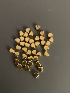 Gold Heart Charms Bulk