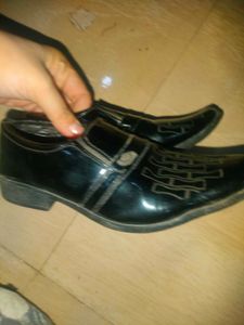 Black Patent Heeled Shoes 11 number
