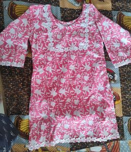 Pink Short Kurti