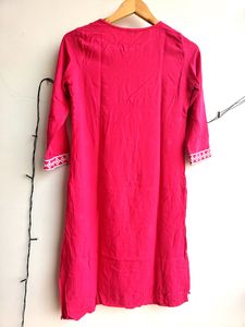 Beautiful Embroidered Pink Kurti (Women's)