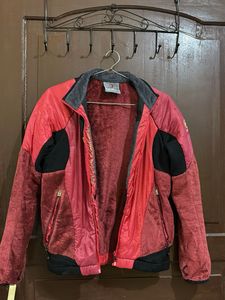Red & Black Fleece Lined Jacket