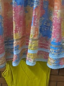 pure  muslin cotton  embroidery  kurti  with  trou