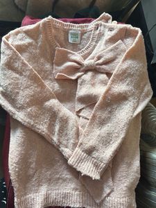 Cute Pink Bow Sweater
