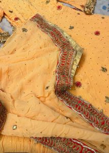 Pakistani Beautiful peach engagement dress