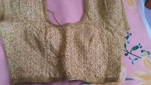 Embroidered Golden Blouse