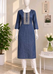 New Formal Kurti Looking Like Denim