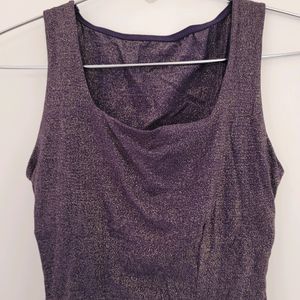Imported Shimmer Crop Top