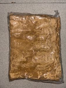 golden embroidered or brocade fabric