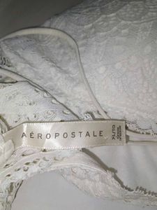 (1200)White Lace Bralette
