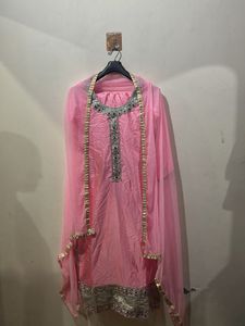 Elegant Pink Kurta Set with Dupatta
