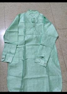 Men's Mint Green Kurta Set with Jacket