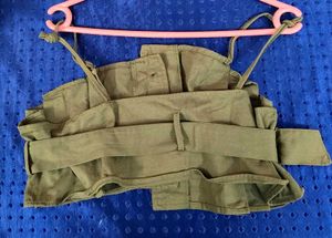 Olive Green Belted Crop Top