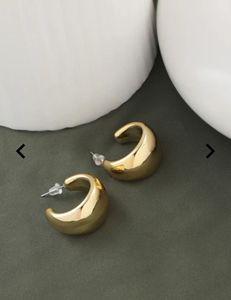 Chunky Gold Hoop Earrings