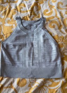 Grey Knit Tank Top