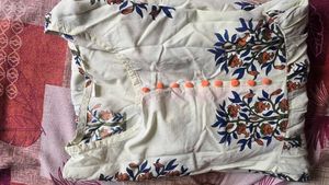 Chic Tree Print Cotton Kurta