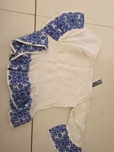 Off-Shoulder Embroidered Top