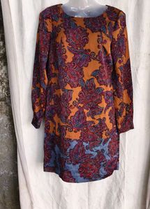 Boho Paisley Print Mini Dress