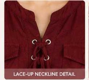Elegant Maroon Casual Top for Women