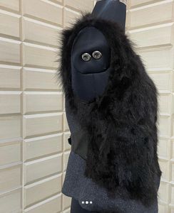 Furr Cut Sleeve Jacket With Adjustable Back