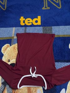 Burgundy Long Sleeve Top