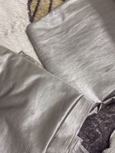 Silver Fabric Material