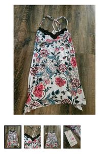Floral Lace Trim Nightgown