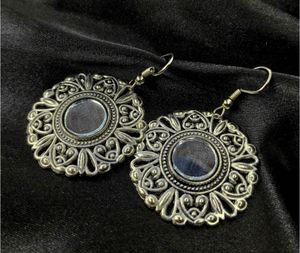 pack of 2 Bohemian Silver Jhumka Earrings
