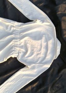 Elegant White Blazer Jumpsuit