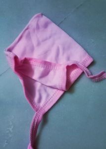Pink Baby Bonnets - Set of 8