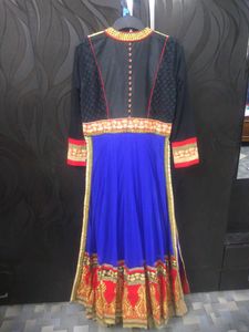 Embroidered Zari Work Anarkali Gown