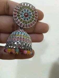 Boho Multicolor Jhumka Earrings