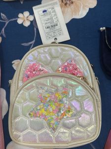 Cute Iridescent Backpack with Sequins