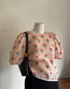 Pinterestie Korean Floral Blouse