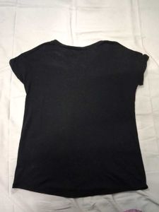 Black Butterfly Glitter T-Shirt