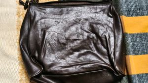 Chic Brown Faux Leather Handbag