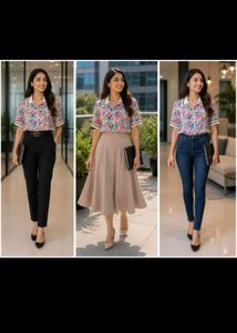 ALLOVER CHICKENKARI SKIRT WITH TOP