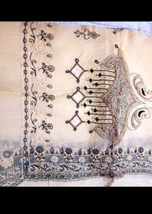 Saree with embroidery