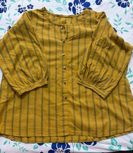 Mustard Yellow Striped top