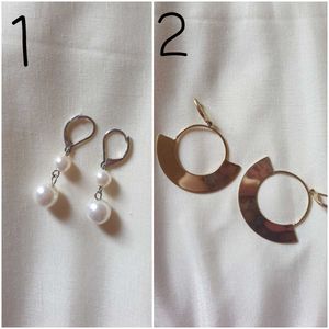 15  Pair Of  Combo Flower Earrings